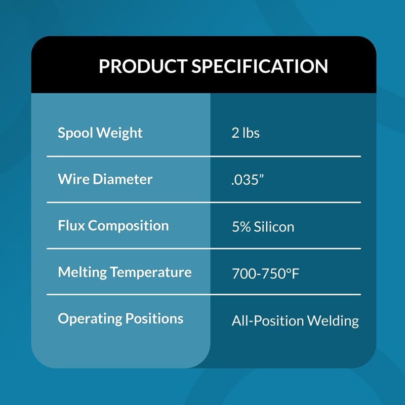 PGN Bearings PGN Flux Core Wire .035 - E71T-11 .035 Inch, 2 Pound Spool - Gasless Mild Steel Welding Wire with Low Splatter - For All Position Arc Welding - Image 3